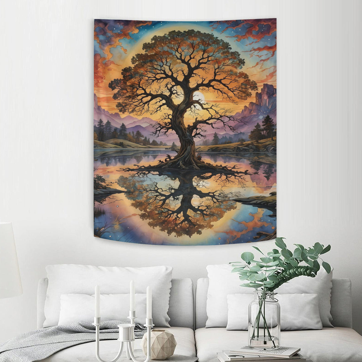 Sunset Tree Tapestry - Mirphys