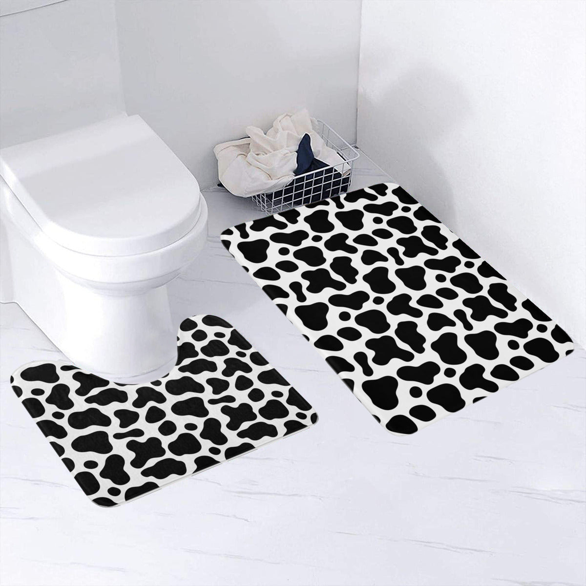 Cow Print Bathroom Mat - Mirphys