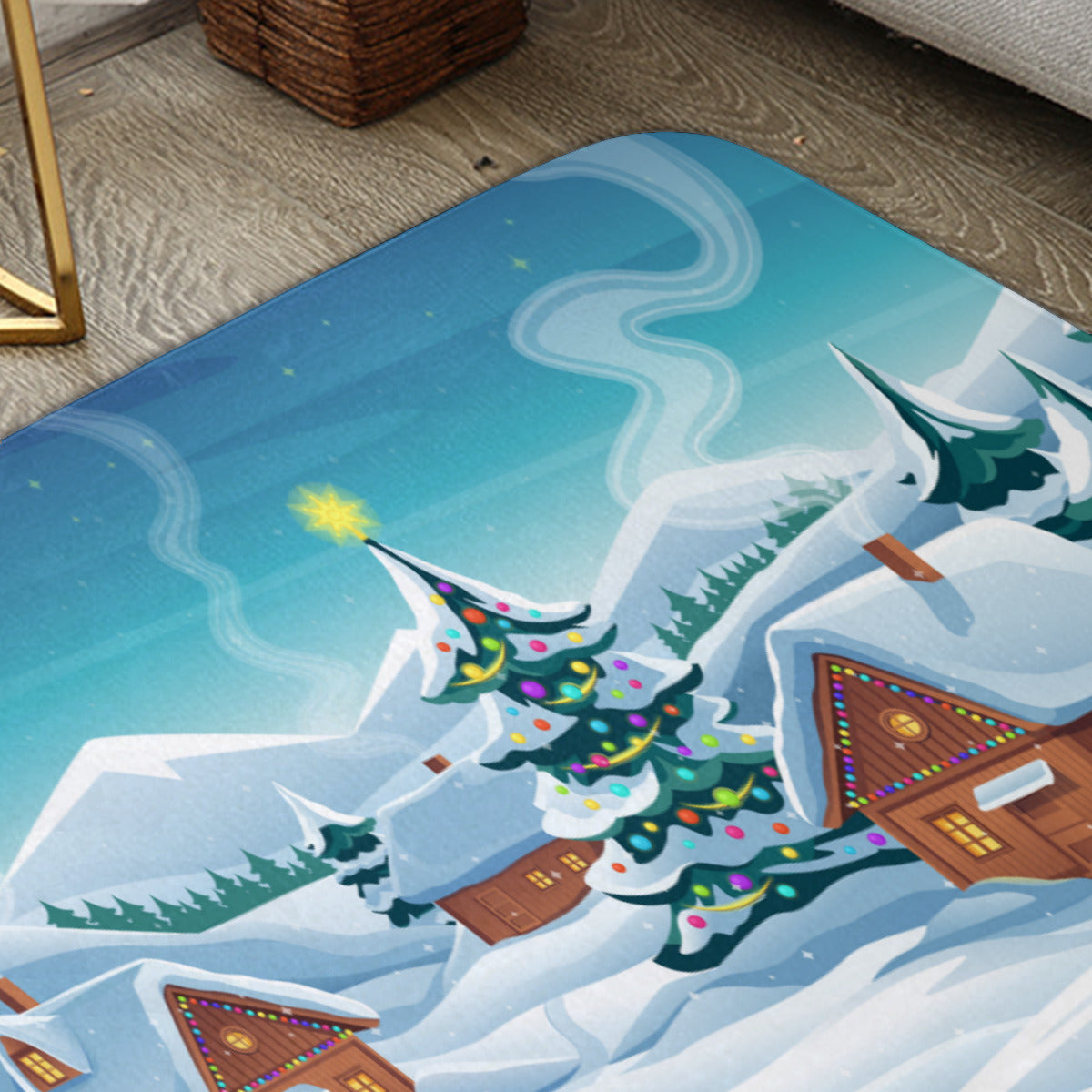 Christmas Landscape Floor Mat