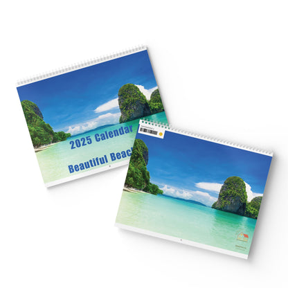 2025 Wall Calendar - Beautiful Beaches