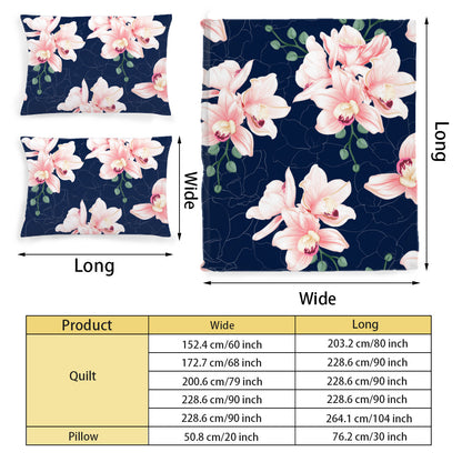 Pink Orchid Duvet Set