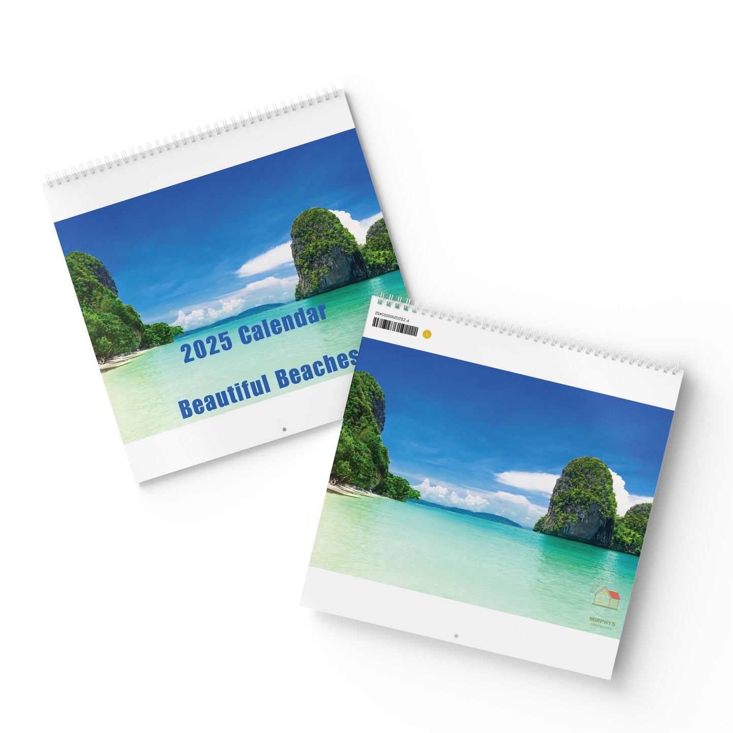 2025 Wall Calendar - Beautiful Beaches