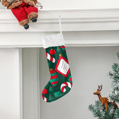 Dark Green Christmas Stocking