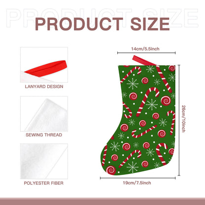 Candy Cane Christmas Sock