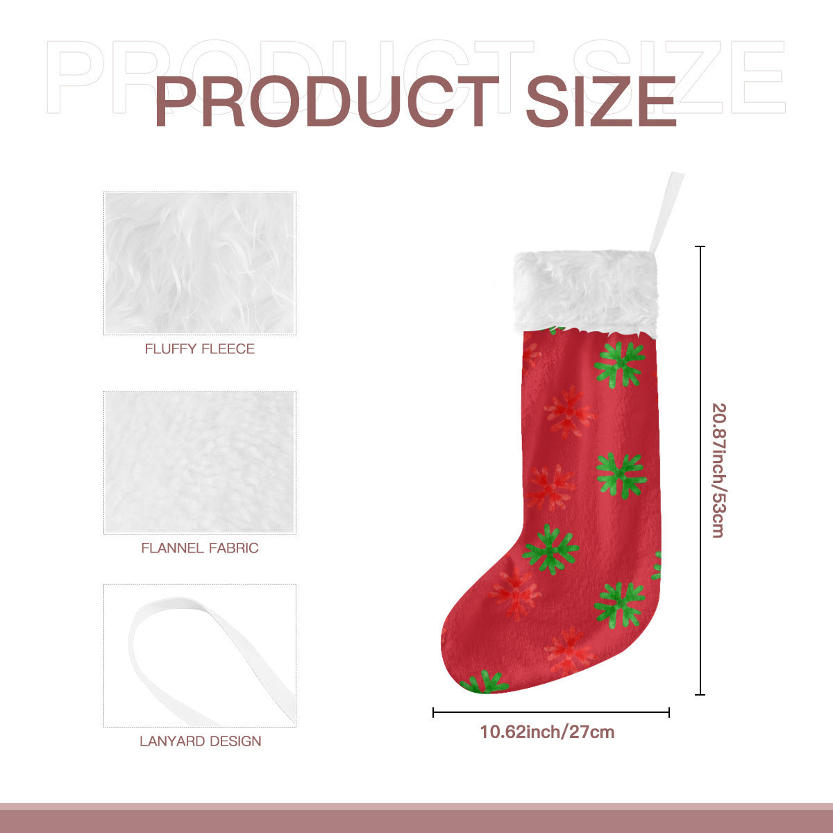 Christmas Snowflake Stocking