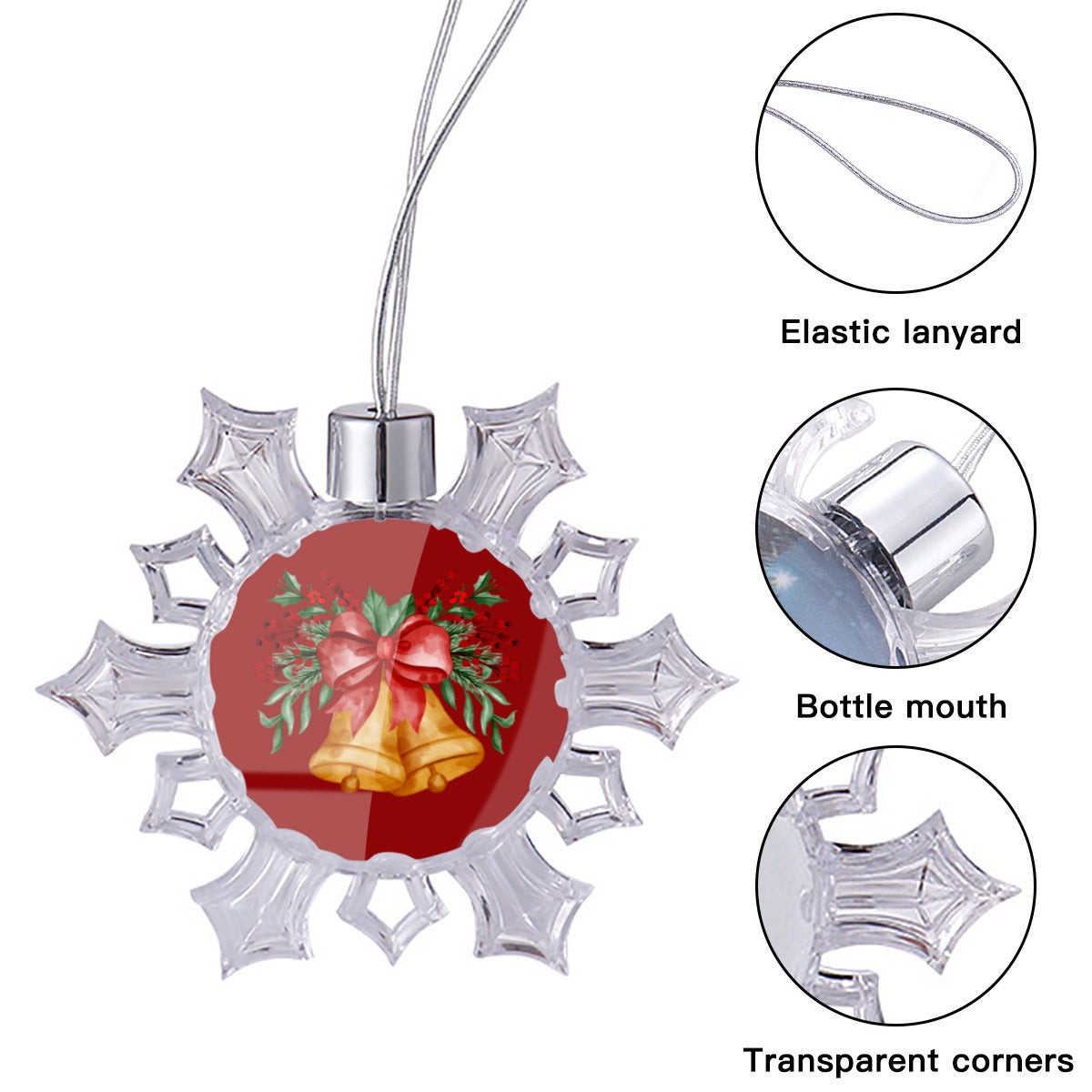 Christmas Transparent Snowflake Decoration