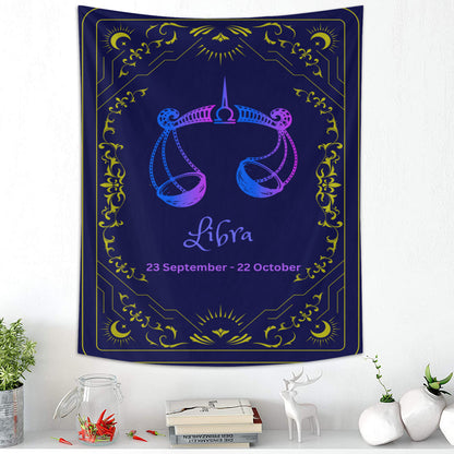 Libra Zodiac Tapestry