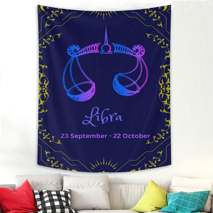 Libra Zodiac Tapestry