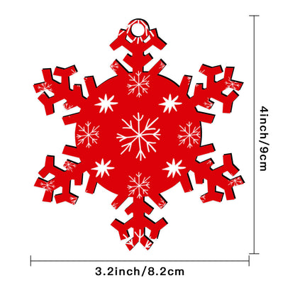 Red Snowflake Decoration