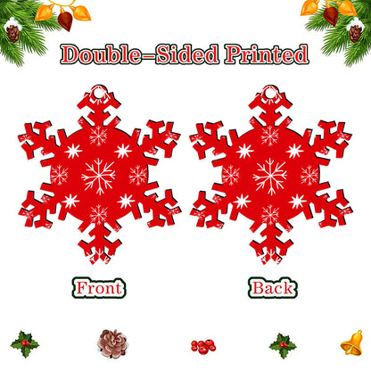 Red Snowflake Decoration