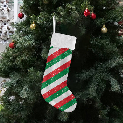 Red White Green Christmas Stocking