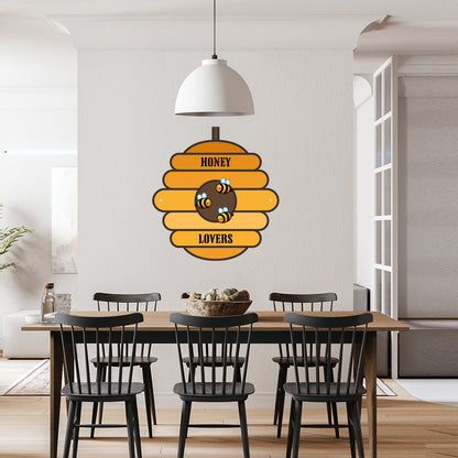 Honey Lovers Die-Cut Metal Wall Art