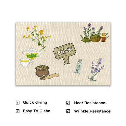 Watercolor Herb Place Mat