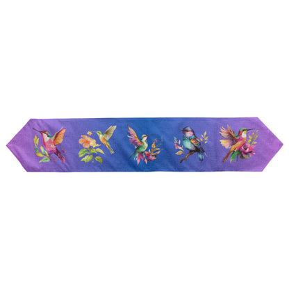 Colorful Birds Design Table Runner