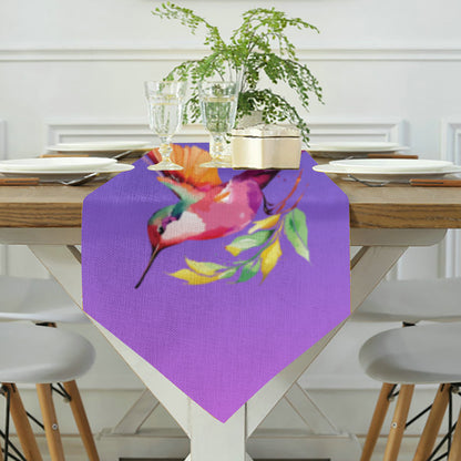 Colorful Birds Design Table Runner